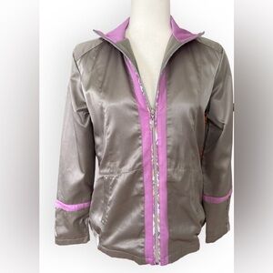Tail Zip Front Active Jacket Size M